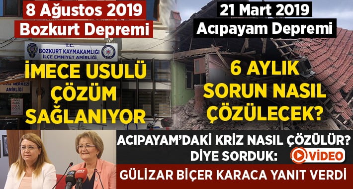 Bozkurt’ta deprem sonrası kriz çözülüyor.. Acıpayam’da nasıl çözülecek?