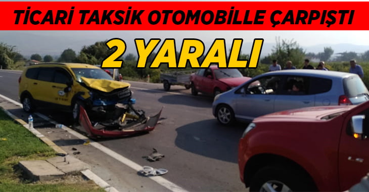 Denizli’de trafik kazası: 2 yaralı