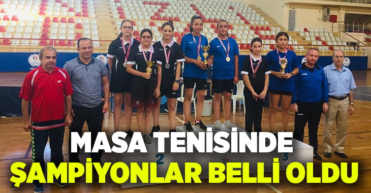 Denizli’de masa tenisi şampiyonları belli oldu