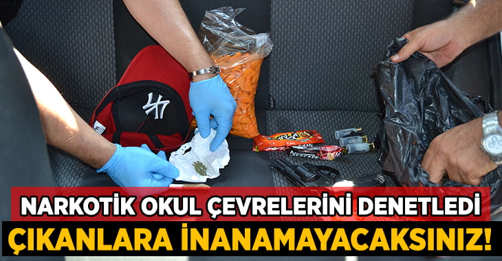 Şapkadan esrar, peçete poşetinden metamfetamin çıktı