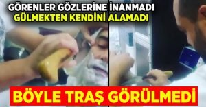 Eşine ender rastlanan satırlı sakal tıraşı