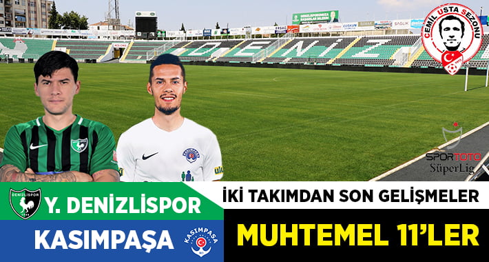 YUKATEL Denizlispor, 6. haftada Kasımpaşa’yı ağırlıyor