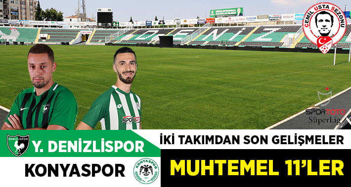 YUKATEL Denizlispor, Konyaspor’u ağırlayacak