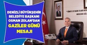 Başkan Osman Zolan’dan 19 Eylül Gaziler Günü mesajı