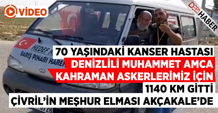 70 yaşındaki Muhammet Amca’dan askerlere Çivril elması