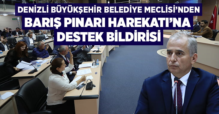 Büyükşehir Meclisi’nden Barış Pınarı Harekatı’na destek bildirisi