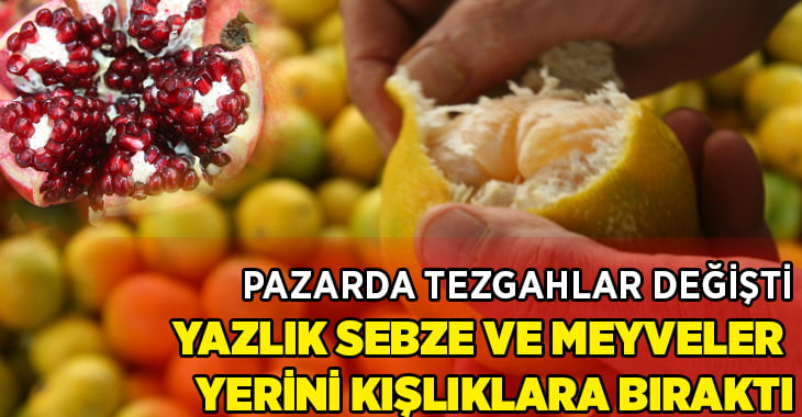 Pazarda tezgahlar değişti