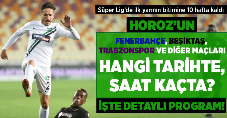 YUKATEL Denizlispor’un, Süper Lig’de kalan maçlarının günleri ve saatleri