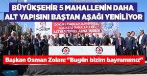 Büyükşehir 5 mahallenin daha alt yapısını baştan aşağı yeniliyor