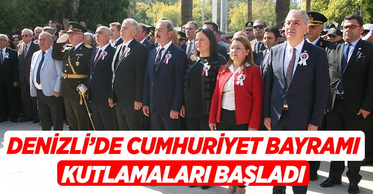 Denizli’de 29 Ekim ‘Cumhuriyet Bayramı’ kutlamaları başladı