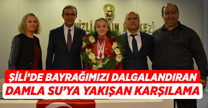 Şili’de dünya ikincisi olan karateci memleketi Denizli’ye döndü