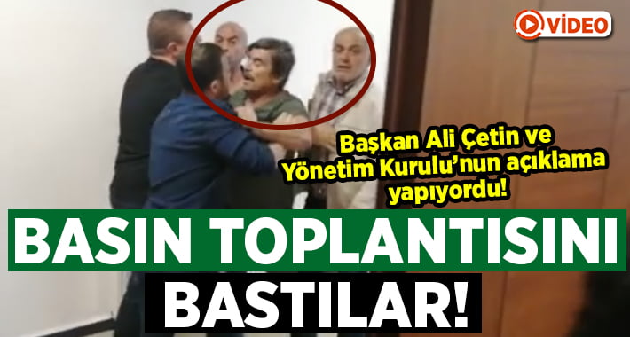 Denizlispor Basın Toplantısını bastılar!