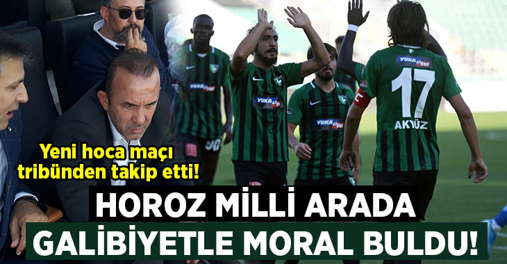 Horoz Milli arada galibiyet ile moral buldu!