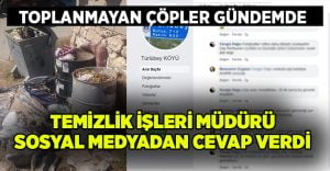 Buldan’da toplanmayan çöpler sosyal medya gündeminde