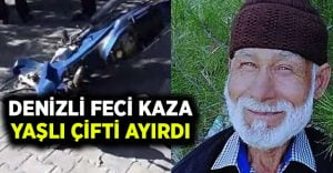 Yaşlı çifti kaza ayırdı