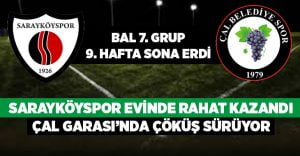 Sarayköyspor evinde rahat kazandı, Çal Belediyespor deplasmanda kayıp