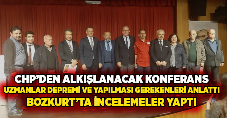 CHP organizasyonunda, uzmanlar depremi ve yapılması gerekenleri anlattı