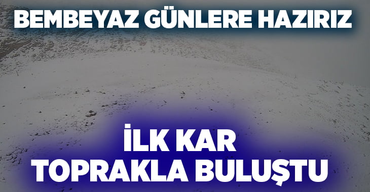 Denizli’de ilk kar toprakla buluştu