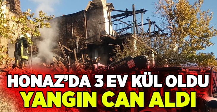 Honaz’da alevler can aldı