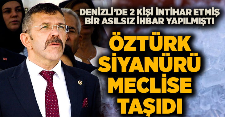 Yasin Öztürk, siyanürü meclise taşıdı