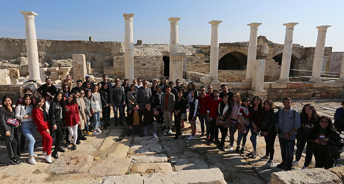 Erasmus Öğrencileri Rektör Prof. Dr. Bağ ile Birlikte Tripolis’i Gezdi