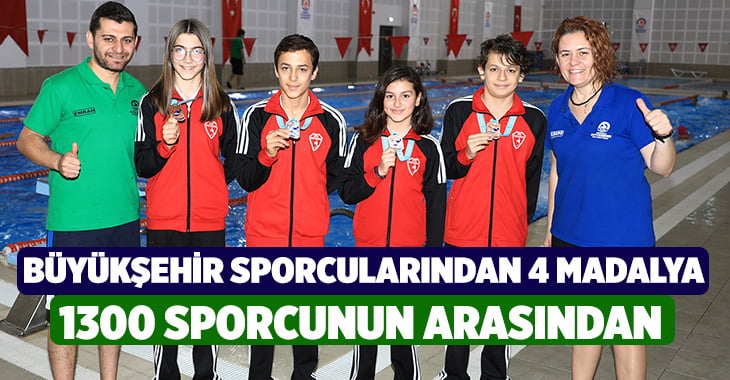 Büyükşehir sporcularından 4 madalya