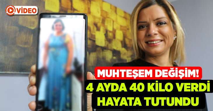 4 ayda 40 kilo verdi, hayata tekrar tutundu