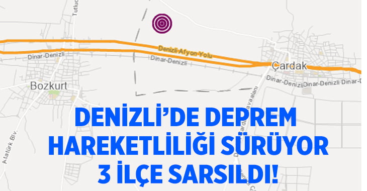 Denizli’de deprem hareketliliği