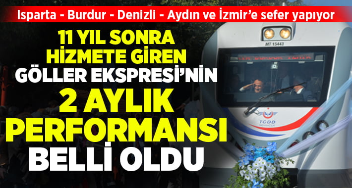 11 yıl sonra sefere başlayan Göller Ekspresi’nin 2 aylık performansı belli oldu