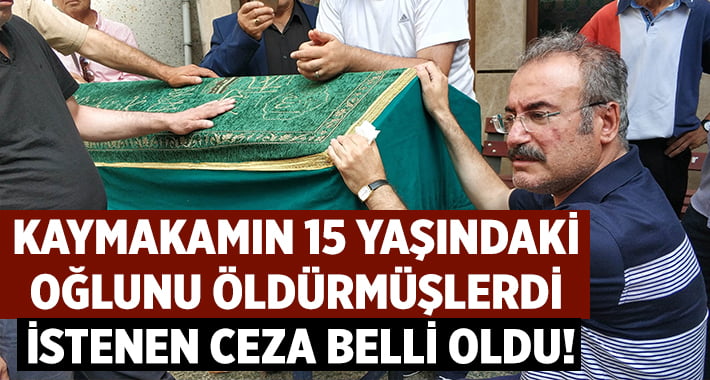 Kaymakamın 15 yaşındaki çocuğunun öldürmüşlerdi! 8 çocuk hakkında 24 yıl hapis istemi!