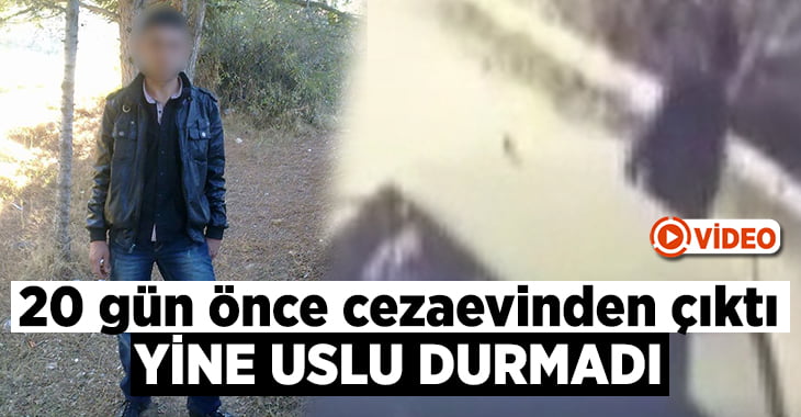 20 gün önce ceza evinden çıktı uslu durmadı