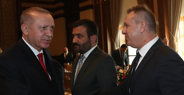 Cumhurbaşkanı Erdoğan, 18 kulüp başkanını kabul etti