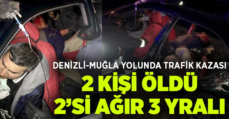 Denizli-Muğla yolunda trafik kazası