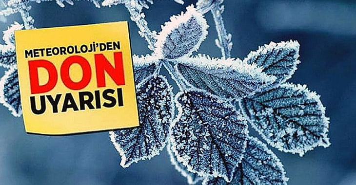 Denizli için don uyarısı geldi