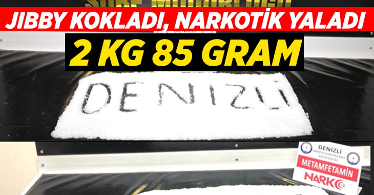 Jibby kokladı, narkotik yakaladı