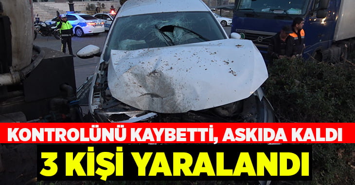 Denizli’de trafik kazası: 3 yaralı