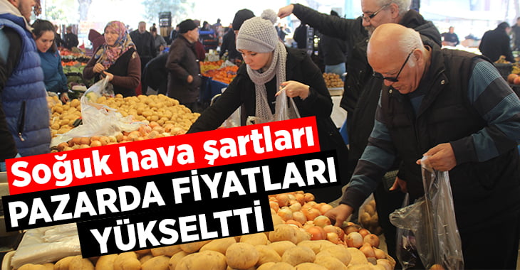 Soğuk hava şartları pazarda fiyatları yükseltti