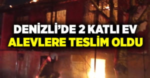 2 katlı metruk bina alevlere teslim oldu