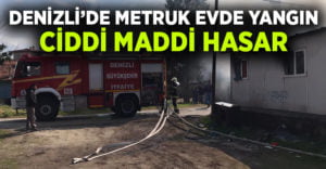 Metruk evde çıkan yangın zamanında müdahale ile büyümeden söndürüldü