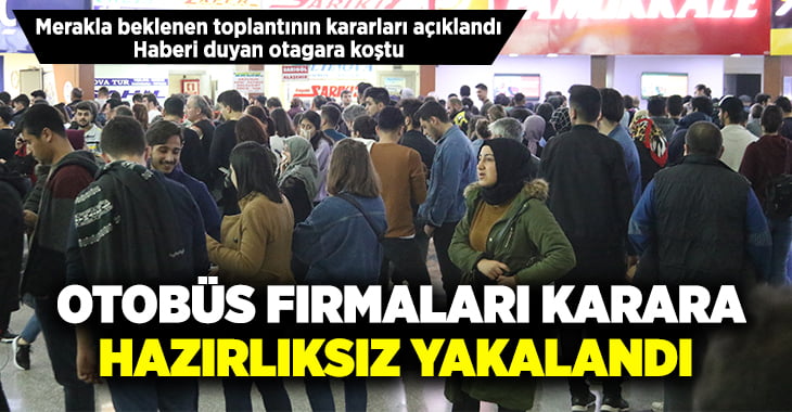 Denizli otogarında korona tatili yoğunluğu