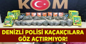 Denizli Polisi kaçakçılar göz açtırmıyor!