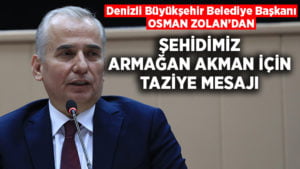 Başkan Osman Zolan’dan taziye mesajı