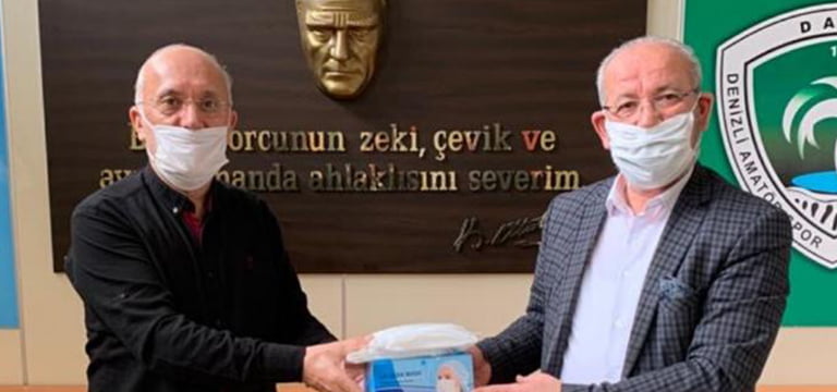 Denizli ASKF amatör kulüplere maske dağıtımına başladı