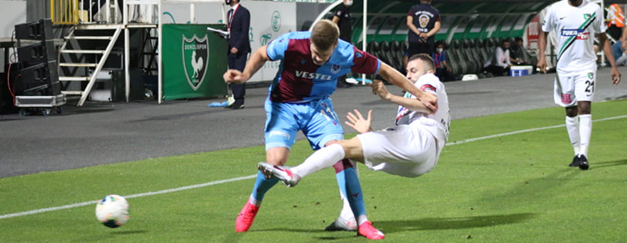 Denizlispor Trabzonspor’u devirdi, altın değerindeki 3 puanı kaptı