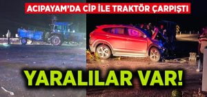 Acıpayam’da trafik kazası yaralılar var