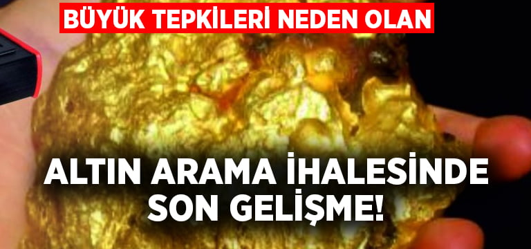 Denizli 12 alanda yapılacak altın arama ihalesinde son gelişme!