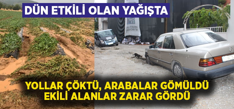 Sağanak yağış Denizli’de iz bıraktı