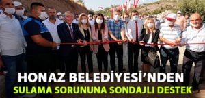 Honaz Belediyesi’nden sulama sorununa sondajlı destek!