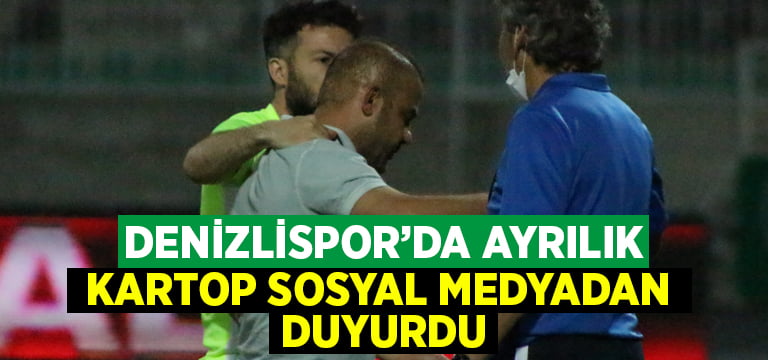 Denizlispor’da Kartop ayrıldı