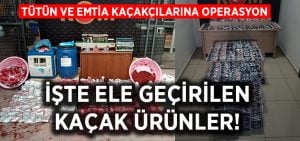 Denizli’de tütün ve emtia kaçakçılarına operasyon